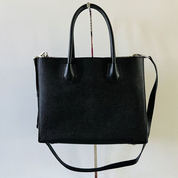 MICHAEL KORS STUDIO Mercer Black Leather Large Convertible Tote Bag - Picture 3 of 12